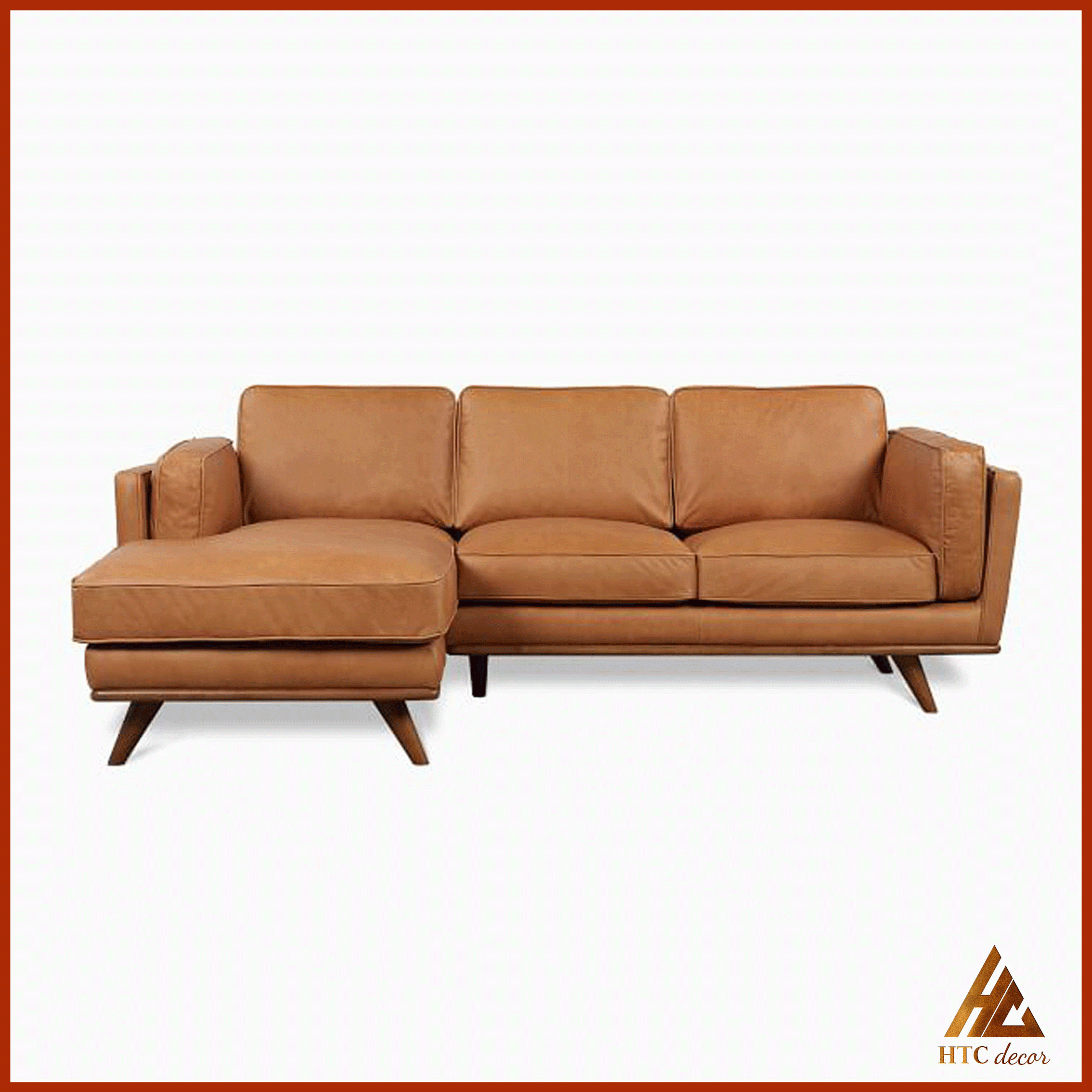 Ghế Sofa Góc L Zander Da Simili